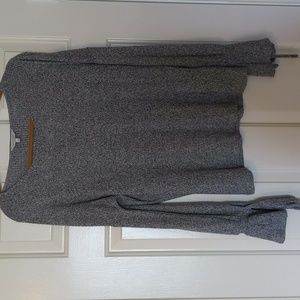 Lucky Brand Long Sleeve Bell Cuff w/Tie Ribbed Sweater sz L